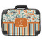 Orange Blue Swirls & Stripes 18" Laptop Briefcase - FRONT