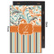 Orange Blue Swirls & Stripes 20x30 Wood Print - Front & Back View