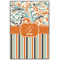 Orange Blue Swirls & Stripes 20x30 Wood Print - Front View