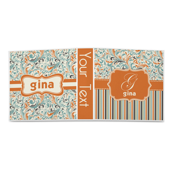 Orange Blue Swirls & Stripes 3-Ring Binder Approval- 2in