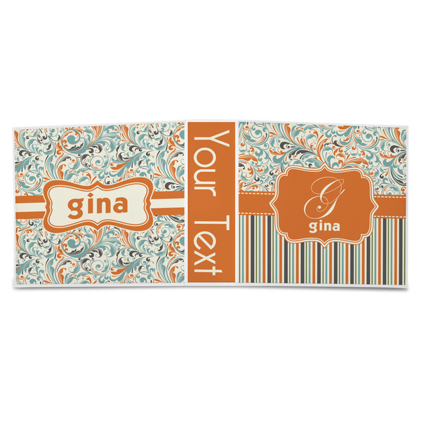 Orange Blue Swirls & Stripes 3-Ring Binder Approval- 3in