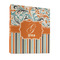 Orange Blue Swirls & Stripes 3 Ring Binders - Full Wrap - 1" - FRONT
