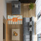 Orange Blue Swirls & Stripes 3'x5' Indoor Area Rugs - IN CONTEXT