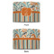 Orange Blue Swirls & Stripes 8" Drum Lampshade - APPROVAL (Fabric)