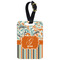 Orange Blue Swirls & Stripes Aluminum Luggage Tag (Personalized)