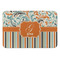 Orange Blue Swirls & Stripes Anti-Fatigue Kitchen Mat (Personalized)