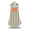 Orange Blue Swirls & Stripes Apron w/ Name and Initial