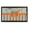 Orange Blue Swirls & Stripes Bar Mat - Small - FRONT