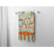 Orange Blue Swirls & Stripes Bath Towel - LIFESTYLE