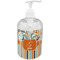 Orange Blue Swirls & Stripes Acrylic Soap & Lotion Bottle (Personalized)