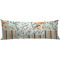 Orange Blue Swirls & Stripes Custom Body Pillow