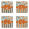 Orange Blue Swirls & Stripes Coaster Set - APPROVAL