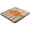 Orange Blue Swirls & Stripes Coaster Set - FLAT (one)