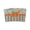 Orange Blue Swirls & Stripes Coffee Cup Sleeve (Personalized)