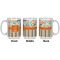 Orange Blue Swirls & Stripes Coffee Mug - 15 oz - White APPROVAL