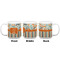 Orange Blue Swirls & Stripes Coffee Mug - 20 oz - White APPROVAL