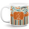 Orange Blue Swirls & Stripes Coffee Mug - 20 oz - White