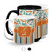 Orange Blue Swirls & Stripes Coffee Mugs Main