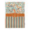 Orange Blue Swirls & Stripes Comforter - Twin XL - Front