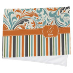 Orange Blue Swirls & Stripes Cooling Towel (Personalized)
