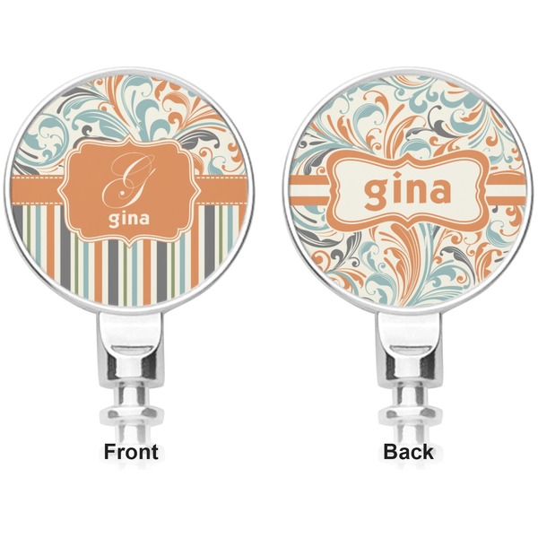 Orange Blue Swirls & Stripes Corkscrew - Apvl