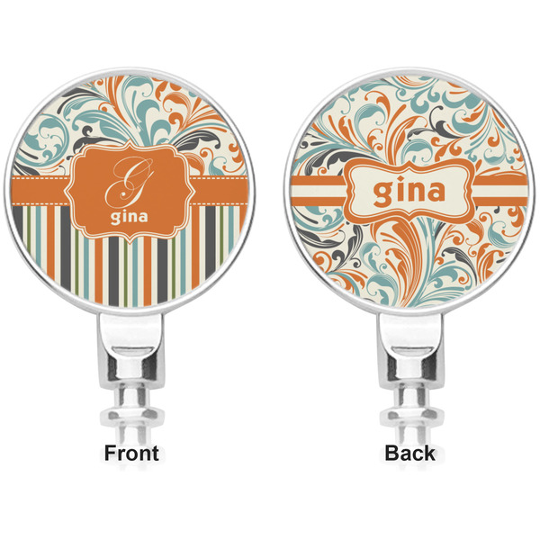 Orange Blue Swirls & Stripes Corkscrew - Apvl
