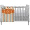 Orange Blue Swirls & Stripes Crib - Profile
