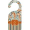 Orange Blue Swirls & Stripes Door Hanger (Personalized)