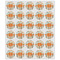 Orange Blue Swirls & Stripes Drink Topper - XSmall - Set of 30
