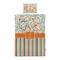 Orange Blue Swirls & Stripes Duvet Cover Set - Twin XL - Alt Approval