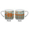 Orange Blue Swirls & Stripes Espresso Cup - 6oz (Double Shot) (APPROVAL)