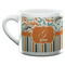 Orange Blue Swirls & Stripes Espresso Cup - 6oz (Double Shot) (MAIN)