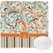 Orange Blue Swirls & Stripes Washcloth (Personalized)