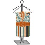 Orange Blue Swirls & Stripes Finger Tip Towel - Full Print (Personalized)