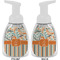 Orange Blue Swirls & Stripes Foam Soap Bottle Approval - White
