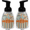 Orange Blue Swirls & Stripes Foam Soap Bottle (Front & Back)