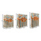 Orange Blue Swirls & Stripes Gift Bags - All Sizes - Dimensions