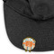 Orange Blue Swirls & Stripes Golf Ball Marker Hat Clip - Main - GOLD