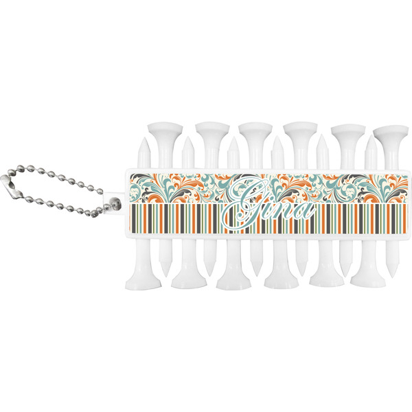 Orange Blue Swirls & Stripes Golf Buddy