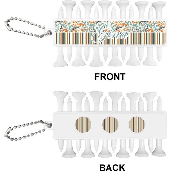 Orange Blue Swirls & Stripes Golf Buddy (Approval)