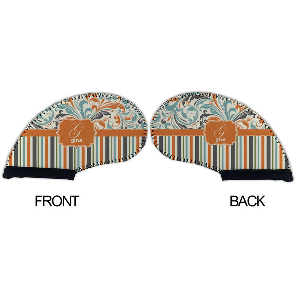 Orange Blue Swirls & Stripes Golf Club Covers - APPROVAL