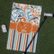 Orange Blue Swirls & Stripes Golf Towel Gift Set - Main