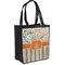 Orange Blue Swirls & Stripes Grocery Bag - Main