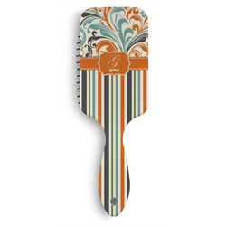 Orange Blue Swirls & Stripes Hair Brushes (Personalized)