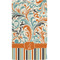 Orange Blue Swirls & Stripes Hand Towel (Personalized)
