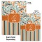 Orange Blue Swirls & Stripes Hard Cover Journal - Compare