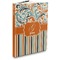 Orange Blue Swirls & Stripes Hardbound Journal (Personalized)
