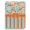 Orange Blue Swirls & Stripes House Flags - Double Sided - FRONT