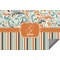 Orange Blue Swirls & Stripes Indoor / Outdoor Rug - 3'x5' (Personalized)