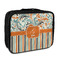 Orange Blue Swirls & Stripes Insulated Lunch Bag (Personalized)